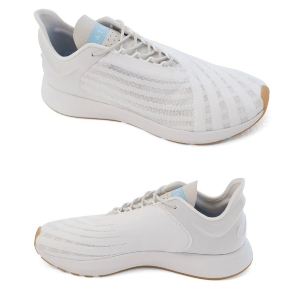 SAYSH ONE Women’s Sneaker Silver and White jacquard Sneakers size 7.5 NEW - Picture 6 of 16